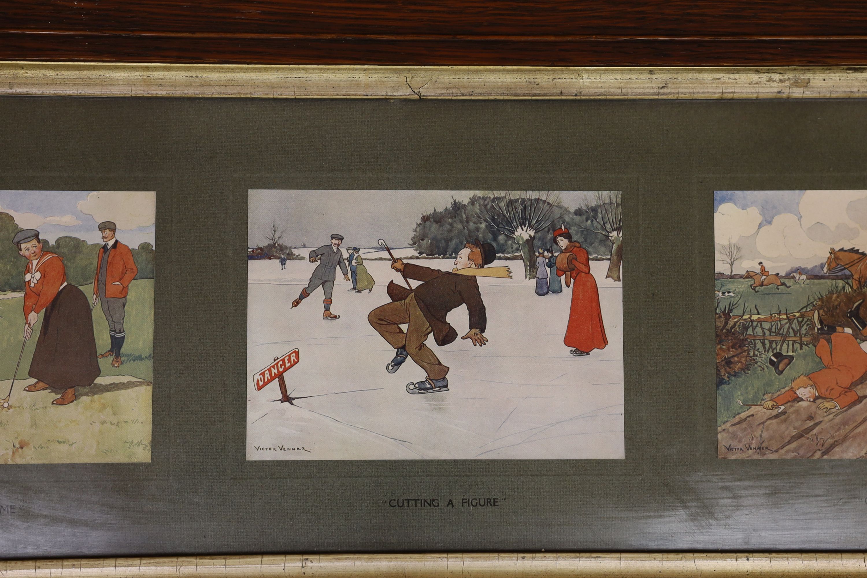 After Cecil Aldin (1870-1935) and Victor Venner (1869-1913), group of seven various colour prints including hunting scenes, largest 62cm x 39cm
